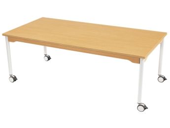TABLE INSONORISÉE - PIETEMENT À ROULETTES - Rectangle 160x80 cm