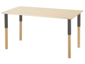 TAVOLO CON PIANALE STRATIFICATO con gambe regolabili - 120 x 60 cm