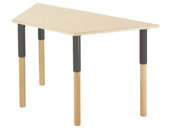 TAVOLO CON PIANALE STRATIFICATO con gambe regolabili - 120 x 60 cm
