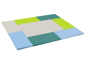 SET RECHTECKIGE MOSAIKMATTEN, 8 STÜCK