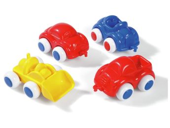 ASSORTIMENT DE BOLIDES COLORÉS semi-souples Lot de 4