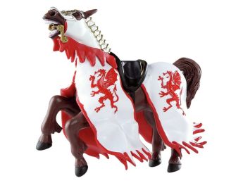  FIGURINE CHEVAL DU ROI AU DRAGON ROUGE