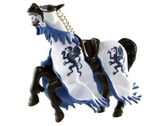  FIGURINE CHEVAL ROI AU DRAGON BLEU