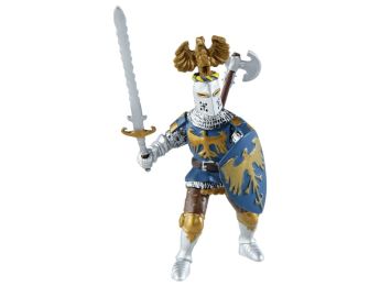 KNIGHT WITH BLUE CREST FIGURINE 