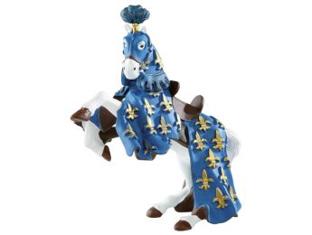FIGURINE CHEVAL DU PRINCE PHILIPPE BLEU