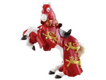 FIGURINE CHEVAL DU ROI RICHARD ROUGE