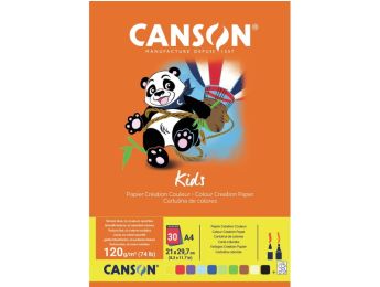 TASCHE MIT FARBIGEM PAPIER CANSON 120 g Klassische Farben
