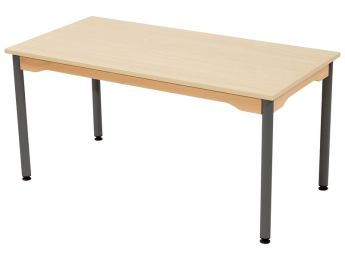 TISCH MIT MELAMINBESCHICHTETER PLATTE - METALLFUSSTEIL - Rechteckig 120x60 cm