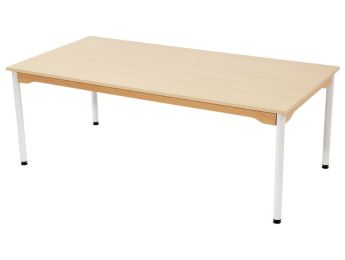 TISCH MIT MELAMINBESCHICHTETER PLATTE - METALLFUSSTEIL - Rechteckig 160x80 cm