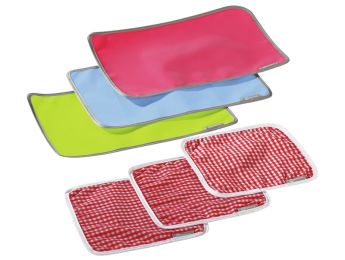 ESSZUBEHÖR Textil Tischsets für 3 Personen