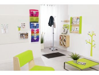 WALL-MOUNTED DOCUMENT HOLDER 12 holes