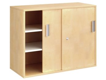 MÖBELSTÜCK MIT MELAMINBESCHICHTUNG H: 81 cm - L: 105 cm 2 Gleittüren, 2...
