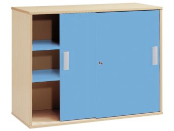 MÖBELSTÜCK MIT MELAMINBESCHICHTUNG H: 81 cm - L: 105 cm 2 Gleittüren, 2...