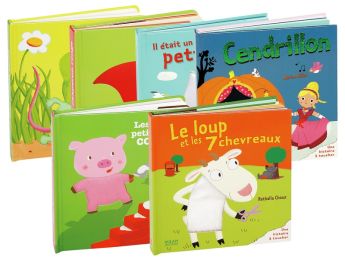 MAXI LOT COLLECTION CONTES ET COMPTINES À TOUCHER