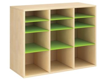 MEUBLE MÉLAMINÉ H: 81 cm - L: 105 cm 9 étagères