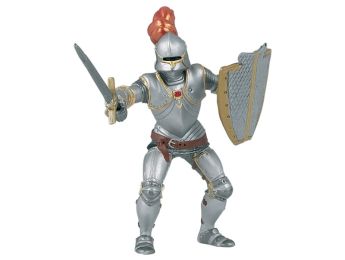 KNIGHT IN RED ARMOUR FIGURINE