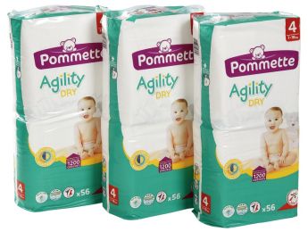 COUCHES JETABLES Pommette 3 PACKS Taille 4 - 7/18 kg