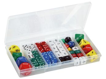 WÜRFEL AUF BASIS 10 SET MIT 56 WÜRFELN