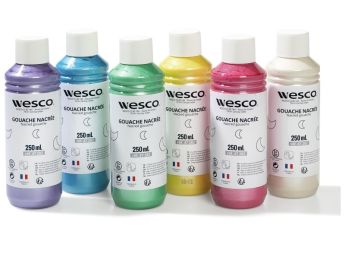 GOUACHE NACRÉE 6 x 250 ml