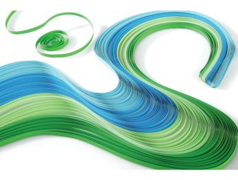 QUILLING PAPIERSTROKEN Koele kleuren