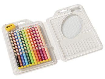 MAXI CRAYONS DE COULEUR ERGONOMIQUES Easycolors pour gaucher