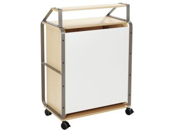 ONTHAALBALIE Bia Recht L. 85 cm met deuren en toonbank