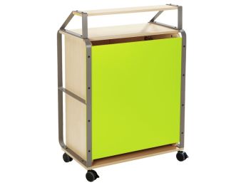 ONTHAALBALIE Bia Recht L. 85 cm met deuren en toonbank