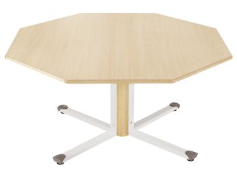 Beschichtete Tischplatte - Mittelfuß - achteckig