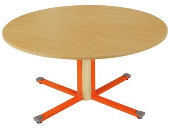Table plateau stratifié insonorisé - Pied central - Ronde T1