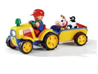 MIJN EERSTE VRIENDJES De tractor en aanhangwagen