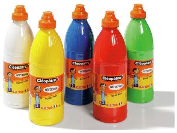 GOUACHE 1er PRIX 5 x 1 L - Couleurs primaires