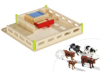 MAXI LOT L'enclos + 5 animaux