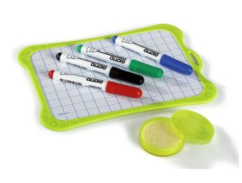 KIT ARDOISE + ÉPONGE + FEUTRES EFFAÇABLES