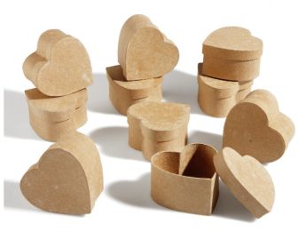 BOÎTES GÉOMÉTRIQUES À DÉCORER Cœurs
