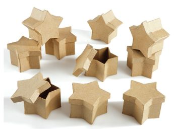 BOÎTES GÉOMÉTRIQUES À DÉCORER Étoiles