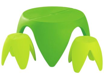 TISCH + 2 HOCKER Flora T2