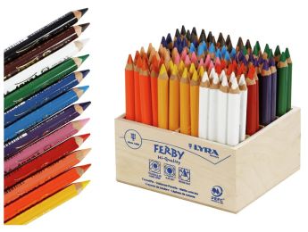 CRAYONS DE COULEUR ERGONOMIQUES Ferby x96