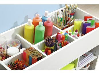 MEUBLE MÉLAMINÉ H: 51 cm - L: 70,5 cm 4 étagères