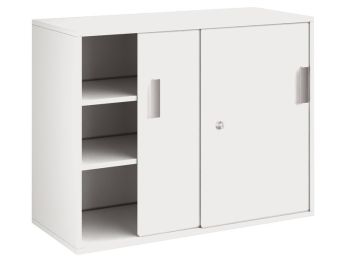 MÖBELSTÜCK MIT MELAMINBESCHICHTUNG H: 81 cm - L: 105 cm 2 Schiebetüren, 2...