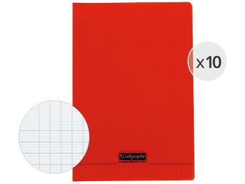 SET mit 10 HEFTEN AUS POLYPROPYLEN 21x29,7 cm - 48 Seiten Séyès