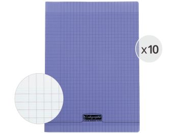 SET mit 10 HEFTEN AUS POLYPROPYLEN 24 x 32 cm - 48 Seiten Séyès