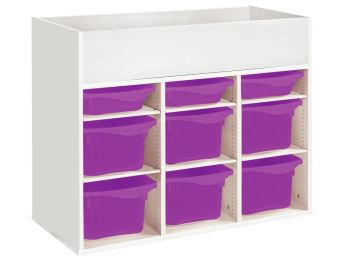 MELAMINBESCHICHTETES MÖBELSTÜCK MIT ZUGRIFF OBEN H: 81 cm - L: 105 cm 9...