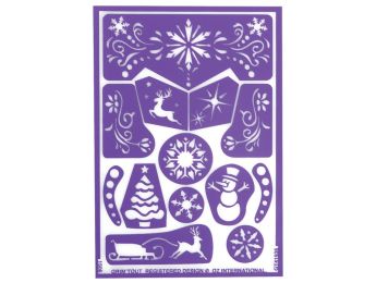 SCHMINK-SJABLONEN Kerst