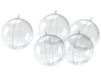 BOULES À SUSPENDRE ET À DÉCORER Ø 6 cm