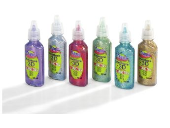 PEINTURE 3D DIAM'S Couleurs pailletées