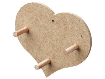 SCHLÜSSEL- oder HANDTUCHHALTER Herz