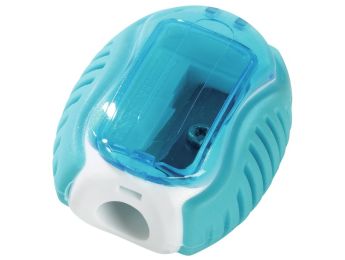 ERGONOMIC PENCIL SHARPENER with shavings reservoir