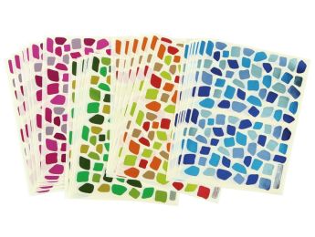 GOMMETTES MOSAÏQUES Couleurs métallisées