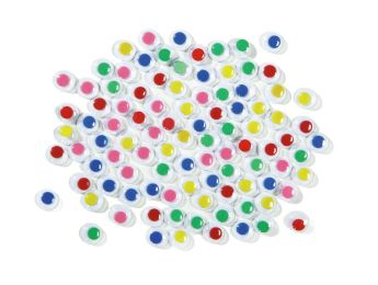 YEUX MOBILES ADHÉSIFS DE COULEURS