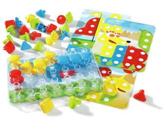 SET GEOMOZAÏEKEN Ø 4 CM Lichte kleuren